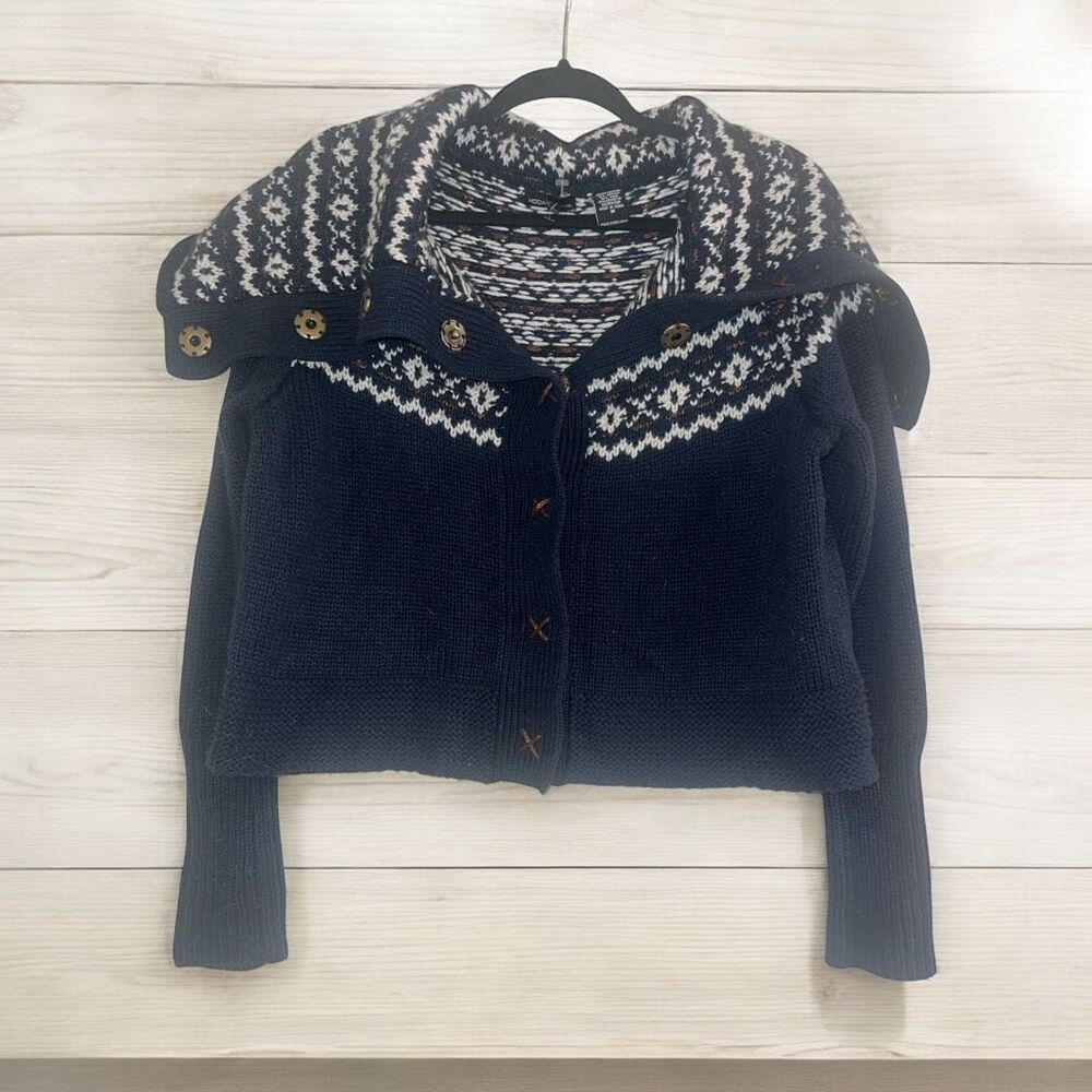 Moda International Holiday Button Turtleneck Down… - image 2